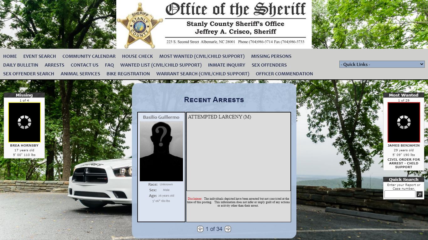 Stanly County Sheriff's Office P2C